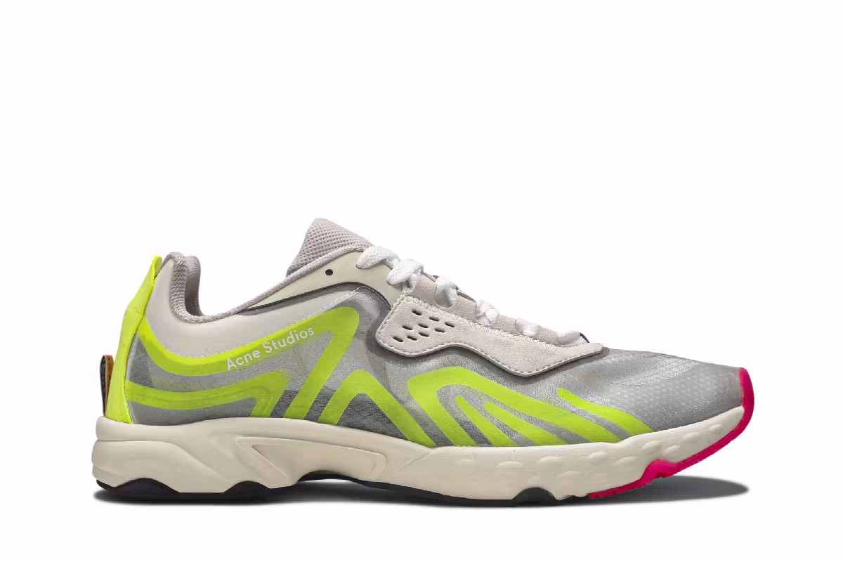 Acne Studios Buzz Ripstop Trail Transparent - Yellow Fluorescent, view 2
