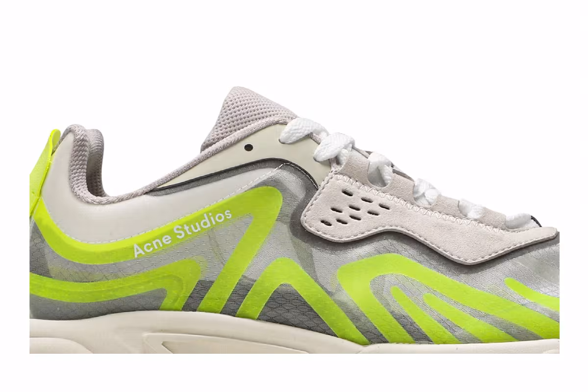 Acne Studios Buzz Ripstop Trail Transparent - Yellow Fluorescent, view 3