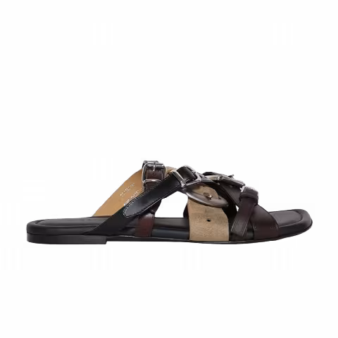 Acne Studios Wmns Leather Belt Straps Sandal 'Brown'
