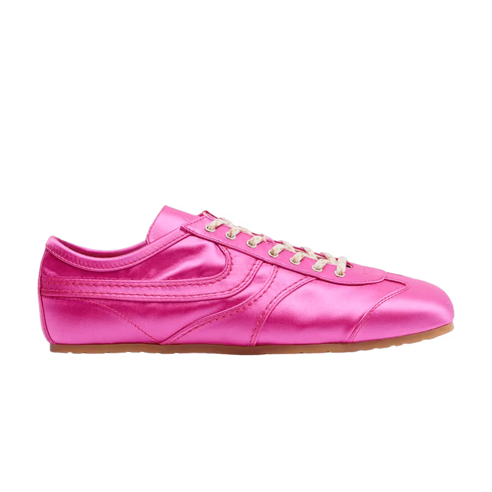 Dries Van Noten Women's Satin Sneaker Fuschia
