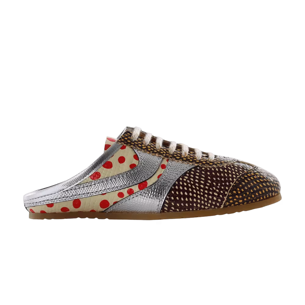 Dries Van Noten Women's Snake Calf Print Leather Shoe Natural