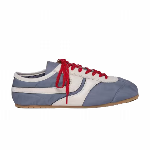 Dries Van Noten Leather Sneaker 'Light Blue Red'