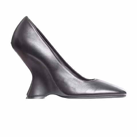 Dries Van Noten Wmns Leather Wedge Pump 'Black'