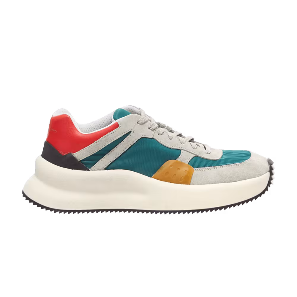 Dries Van Noten Nylon Runner Dark Teal Red