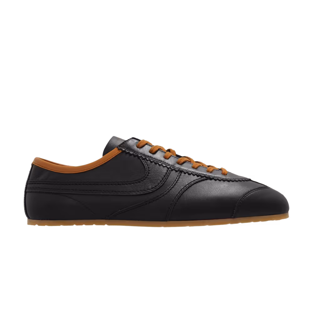 Dries Van Noten Women's Leather Sports Sneaker Chocolate