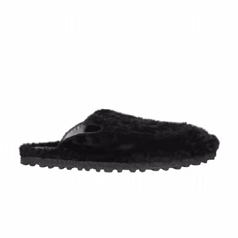 Dries Van Noten Shearling Mule 'Black'