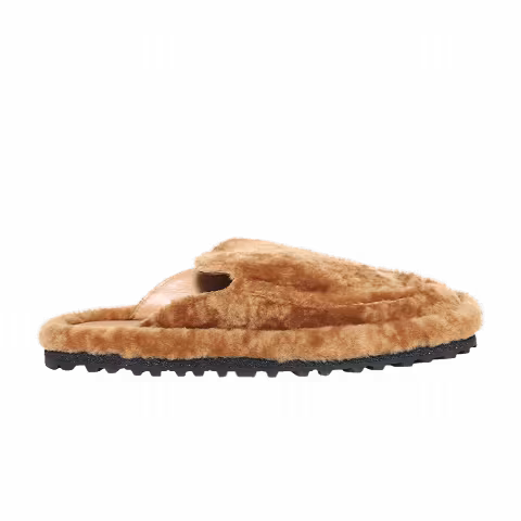 Dries Van Noten Shearling Mule 'Tan'