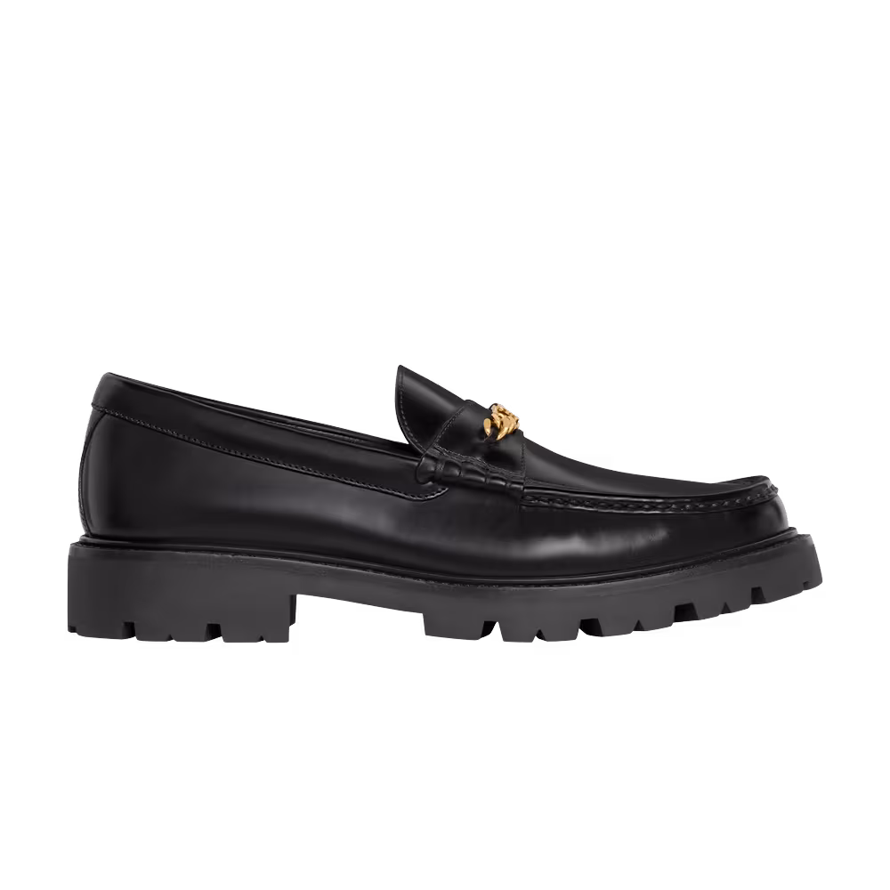 CELINE Margaret Triomphe Chunky Loafer Chain - Black Gold