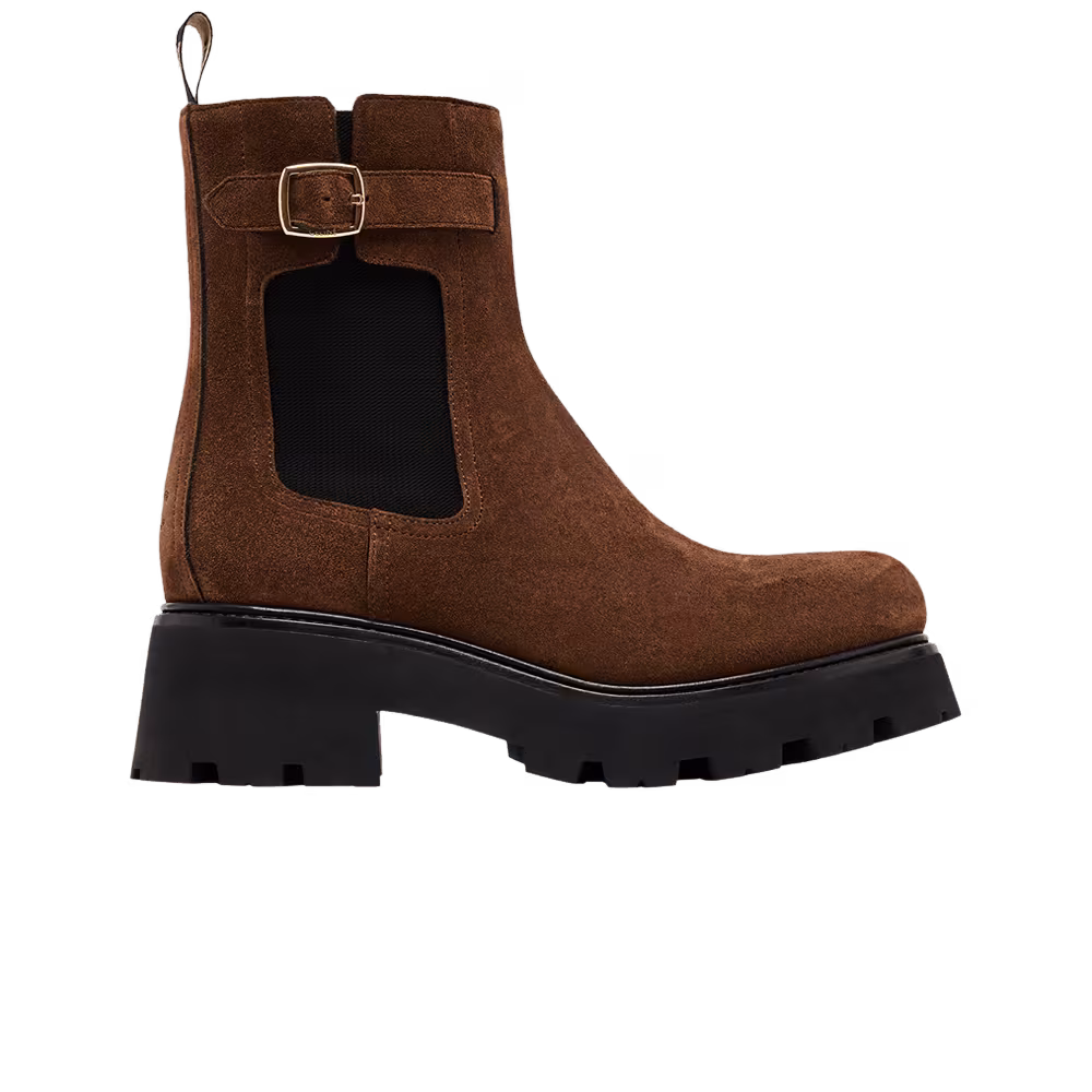 CELINE Women's Triomphe Rangers Chelsea Boot Dark Brown