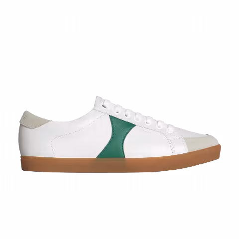 CELINE Wmns Triomphe Low Lace Up Sneaker 'White Green'