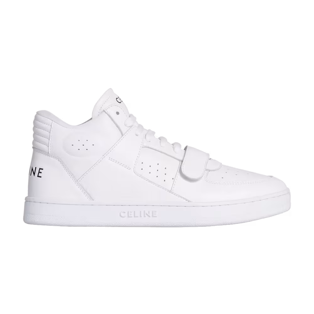 CELINE Women's CT-02 Mid Sneaker Optic White
