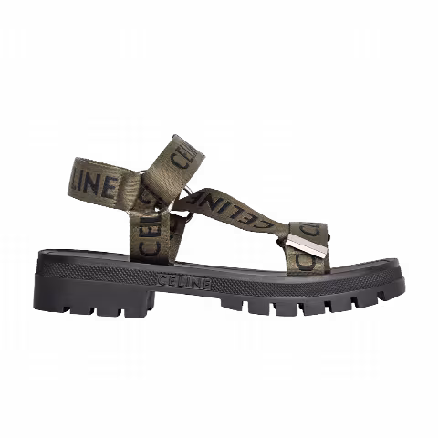 CELINE Leo Strappy Sandal 'Khaki Black'