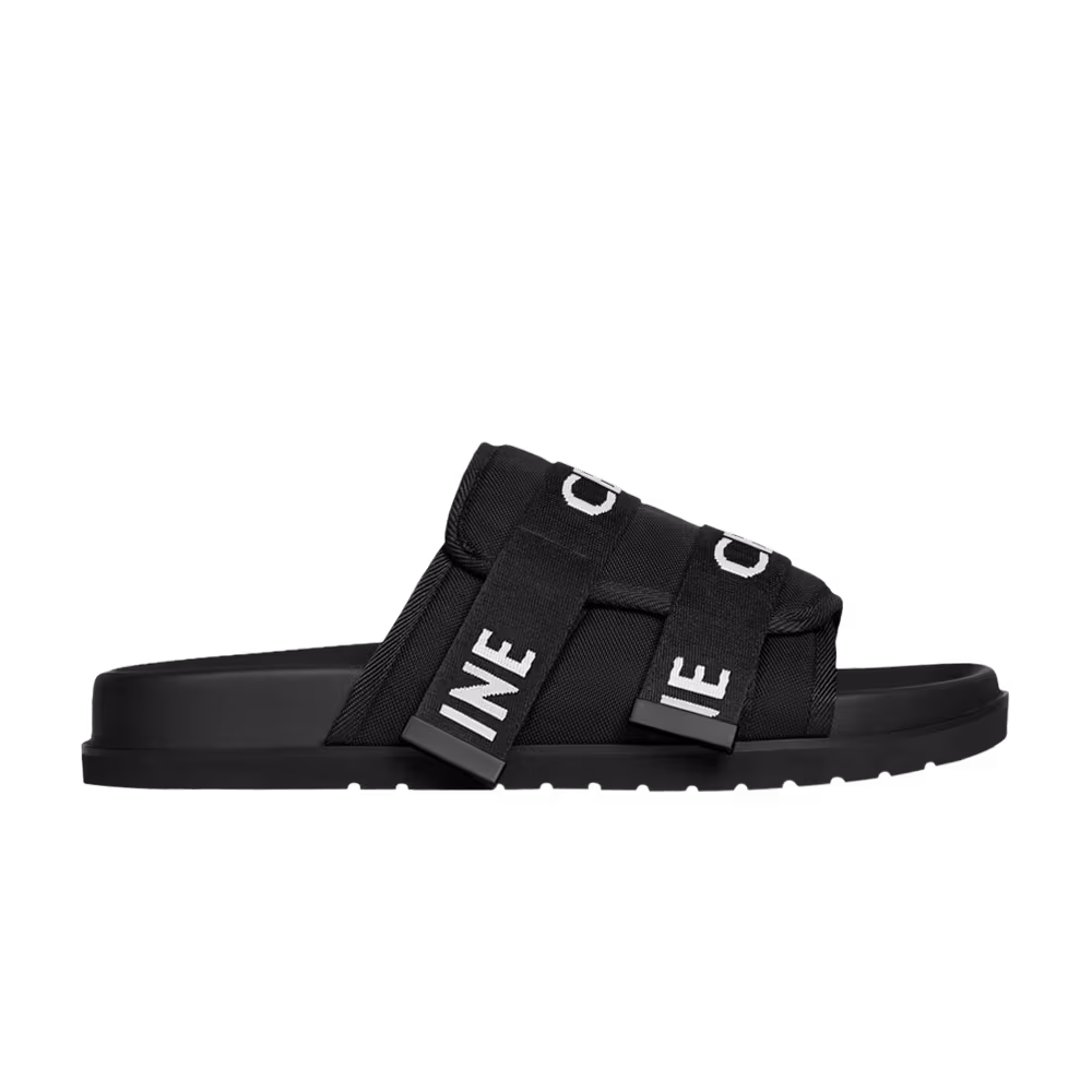 CELINE Pitea Strappy Sandal Black