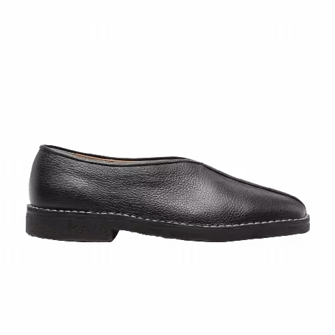 Lemaire Piped Crepe Slippers 'Black'