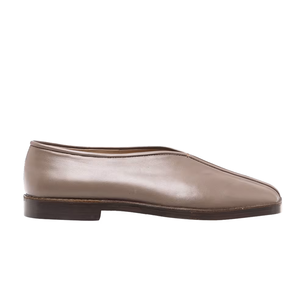 Lemaire Flat Piped Slippers Misty Mauve