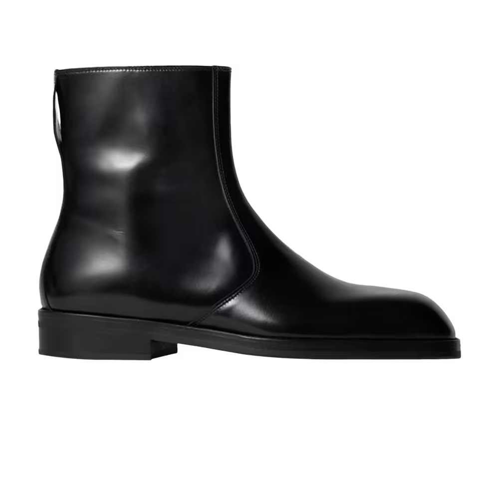 Lemaire Piped Zipped Boot Black