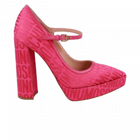 Moschino Wmns Logo Jacquard Mary Jane Pump 'Pink'