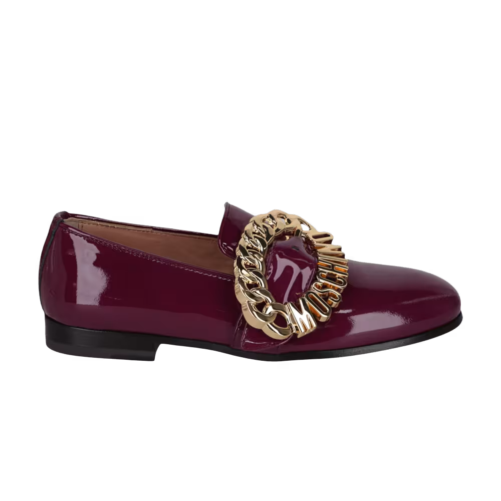 Moschino Women's Buckle Loafer Purple