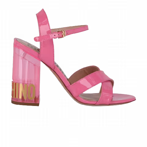 Moschino Wmns Logo Heel Sandal 'Pink'