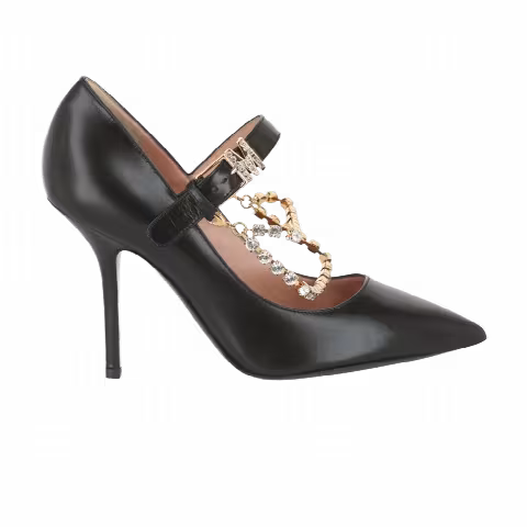 Moschino Wmns Rhinestone-Embellished Pump 'Black'