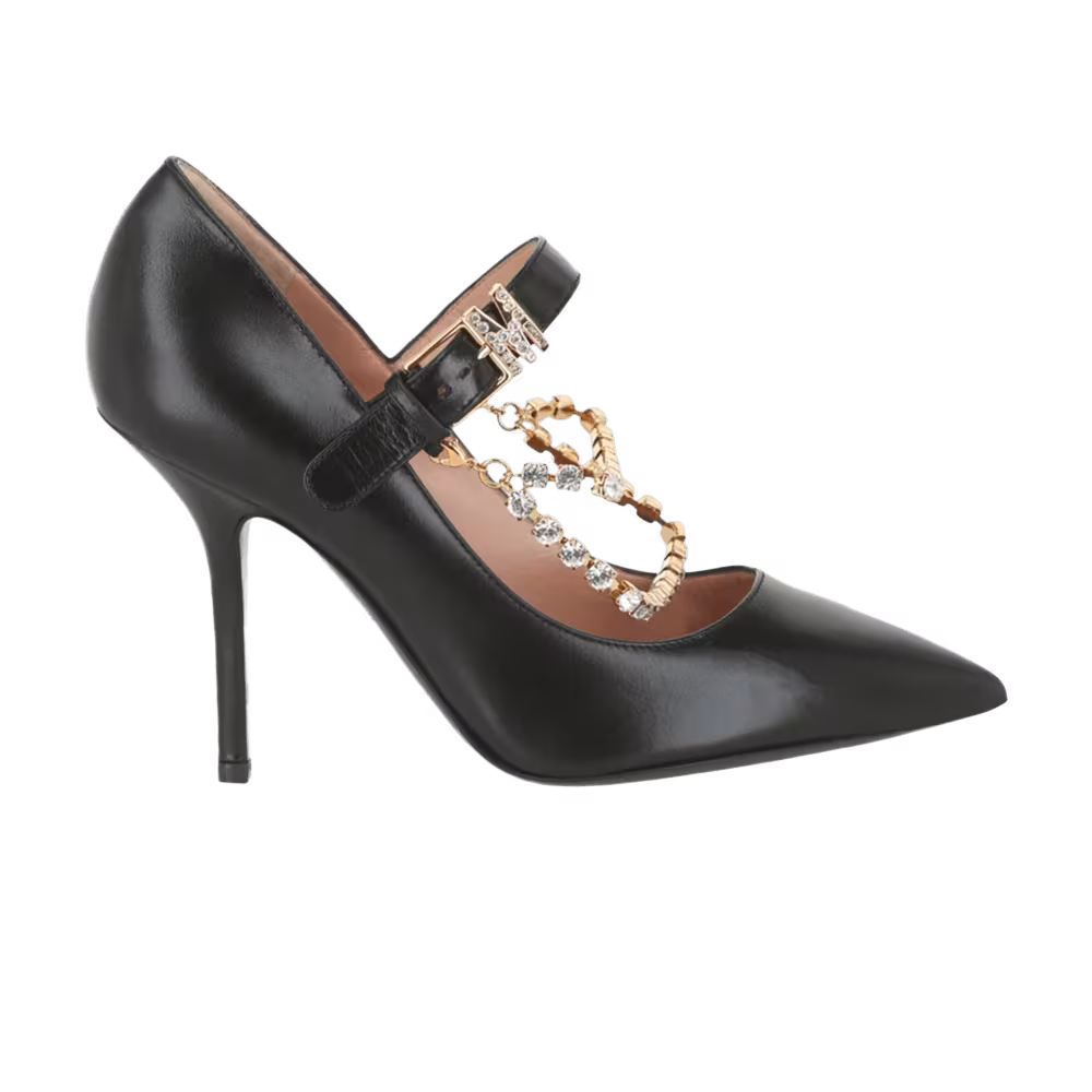 Moschino Women's Rhinestone-Embellished Pump Black