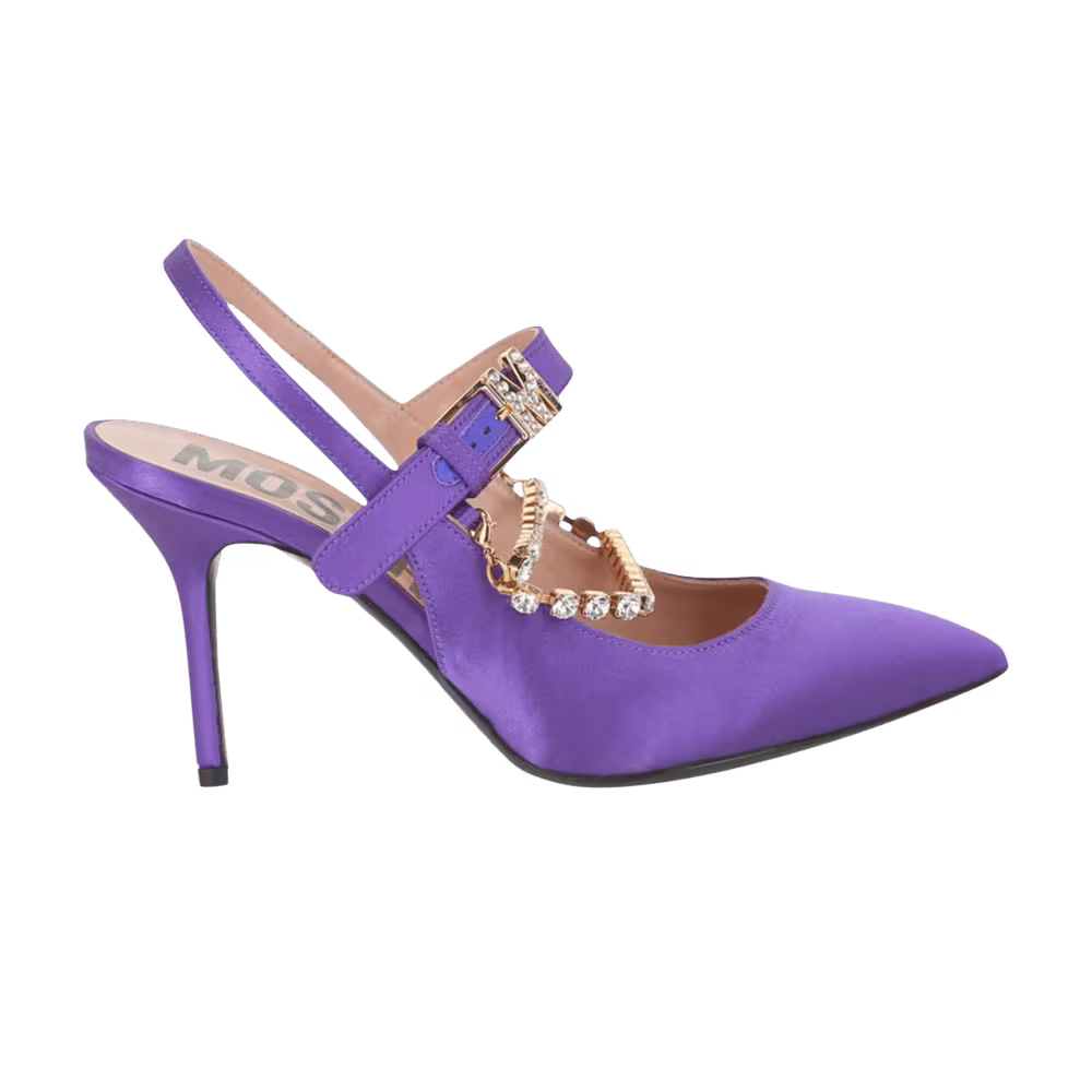 Moschino Women's Rhinestone-Embellished Pump Violet