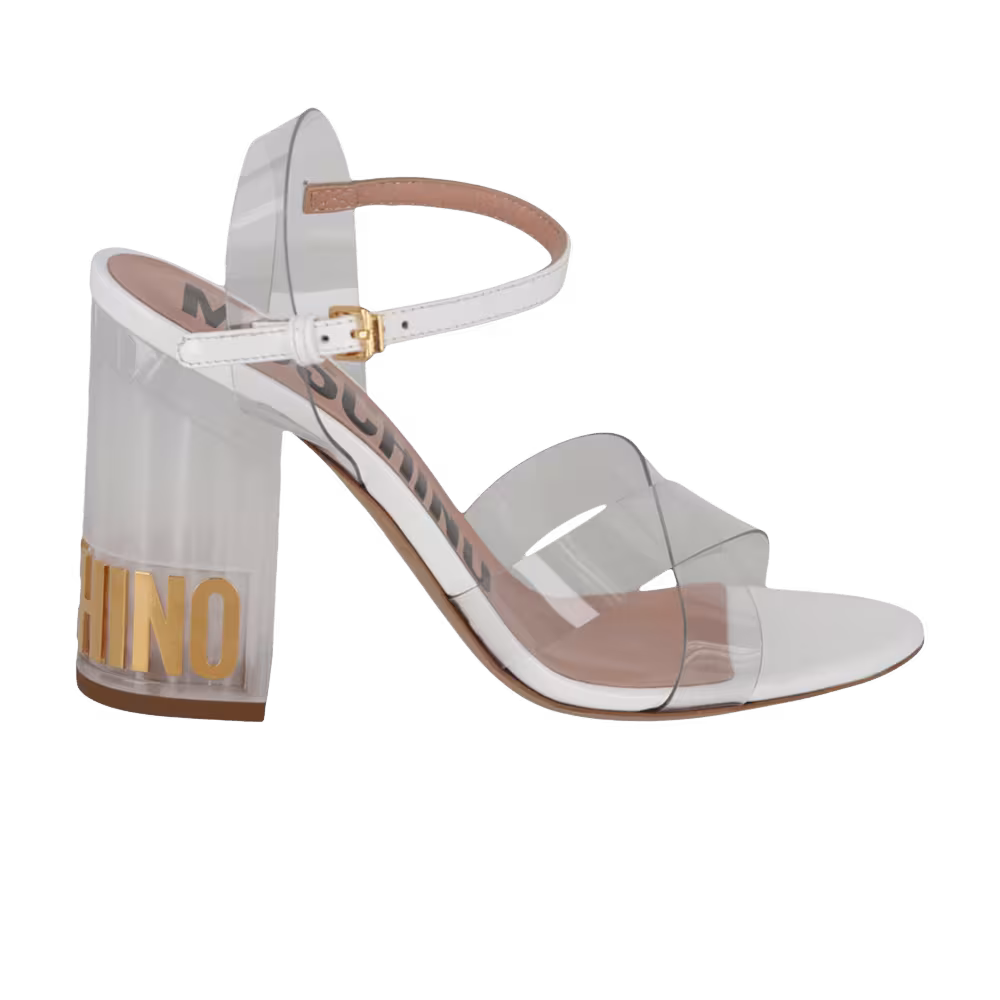 Moschino Women's Heel Sandal White