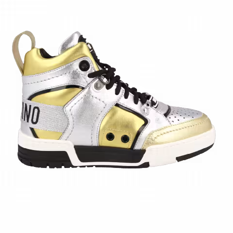Moschino Wmns Streetball High 'Gold Silver'