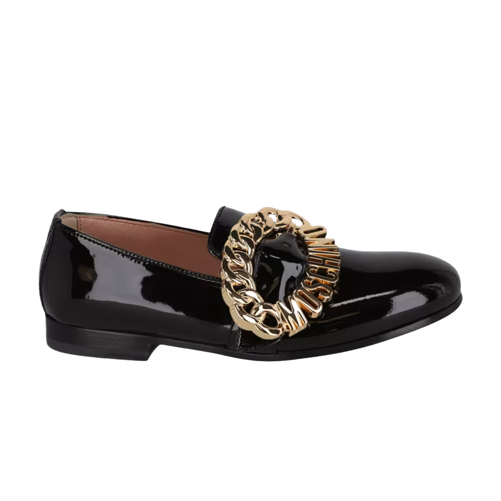 Moschino Women's Buckle Loafer Black