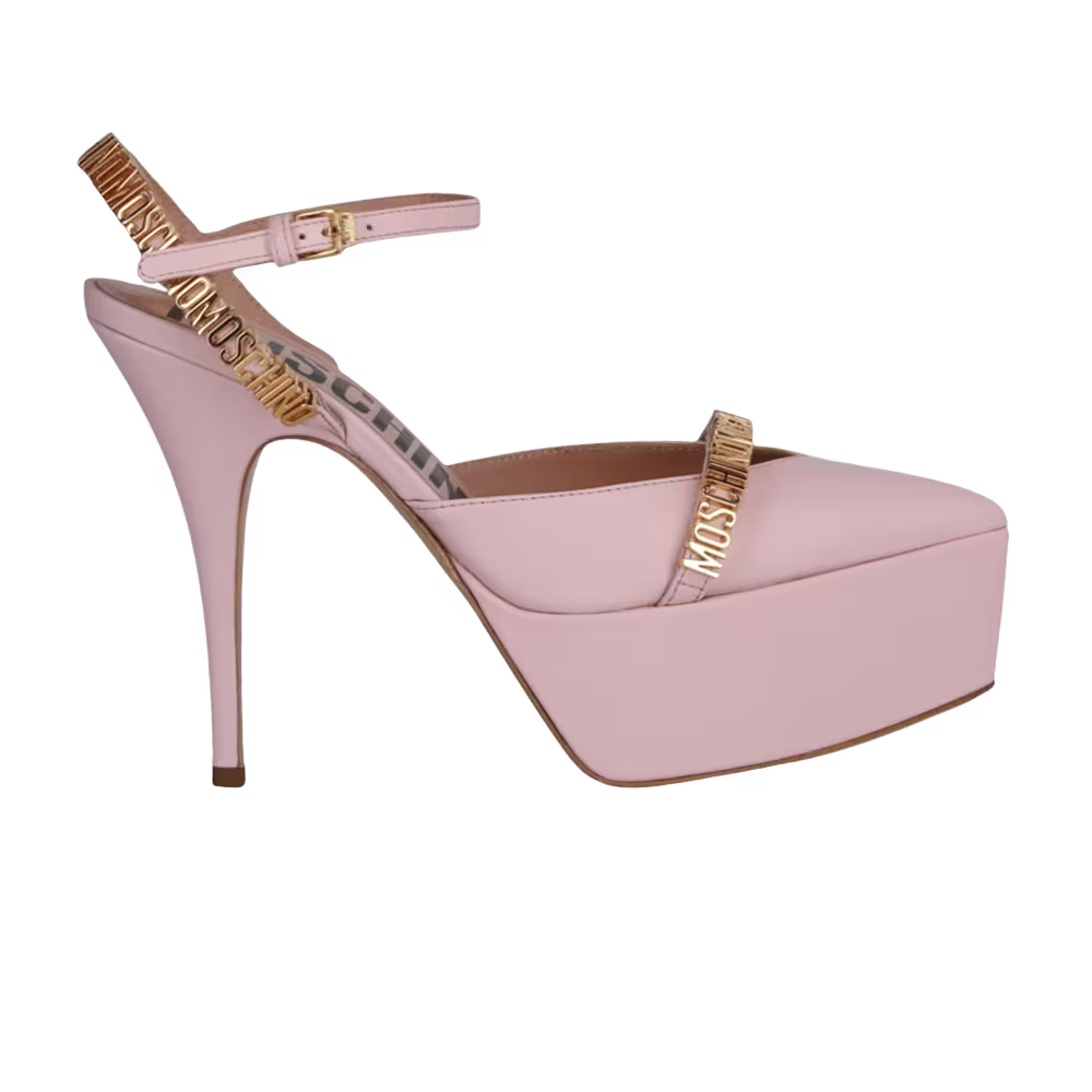 Moschino Women's Ankle Strap Pump Pink