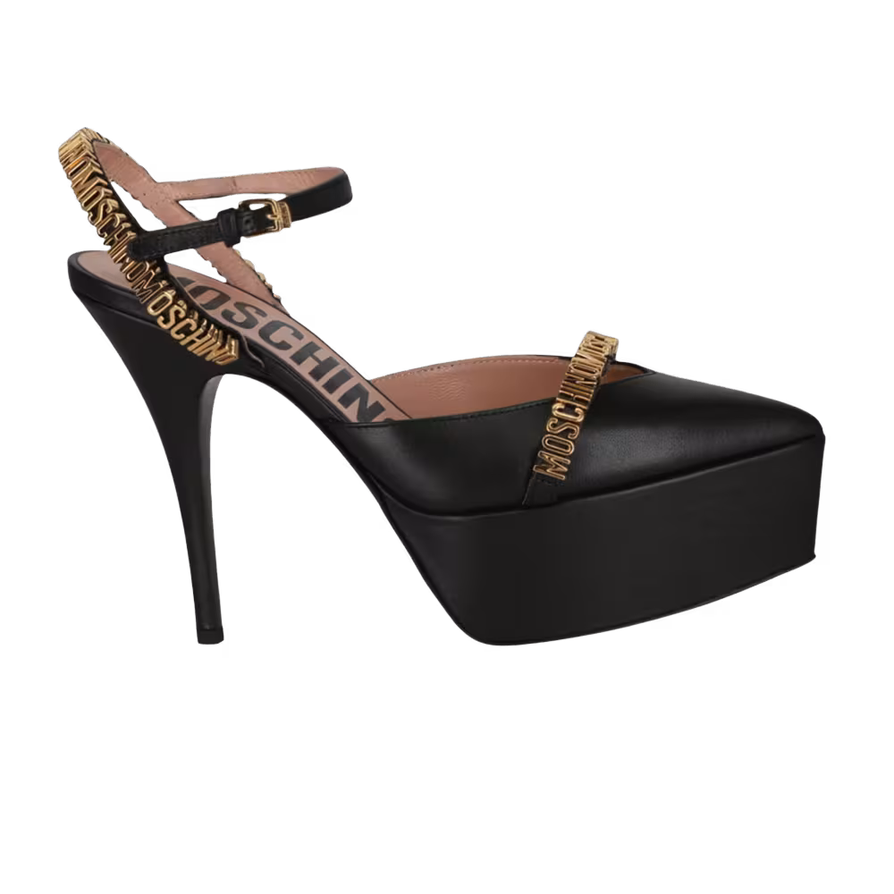Moschino Women's Ankle Strap Pump Black