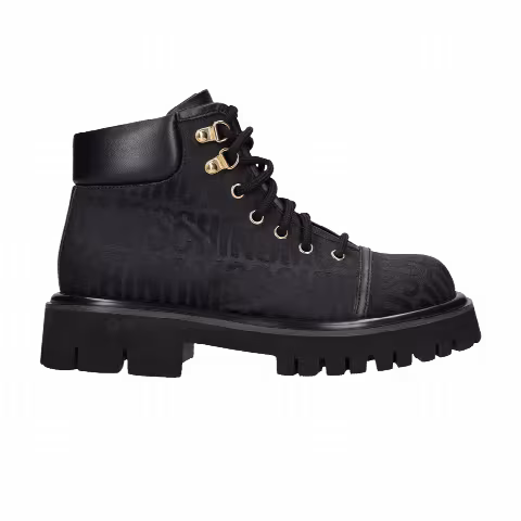 Moschino Wmns Chunky Sole Lace-Up Boot 'Black'