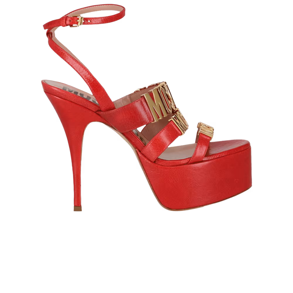 Moschino Women's Degrade Heeled Sandal Orange