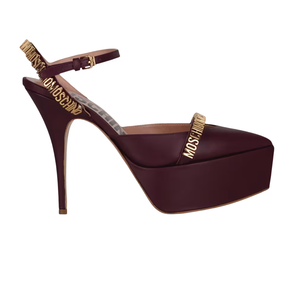 Moschino Women's Ankle Strap Pump Purple