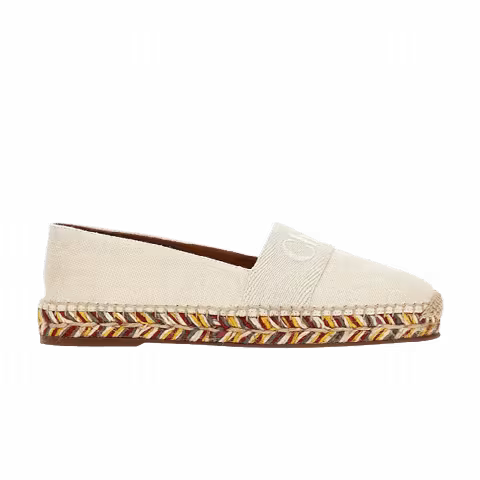Chloé Wmns Piia Flat Espadrilles 'Pearly Grey'
