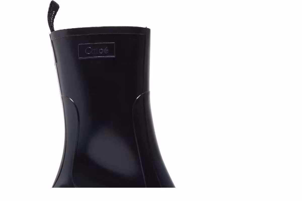 Chloé Women's PVC Betty Rain Boot Black, view 3