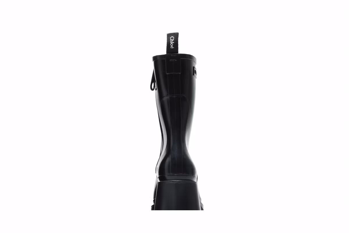 Chloé Women's PVC Betty Rain Boot Black, view 8
