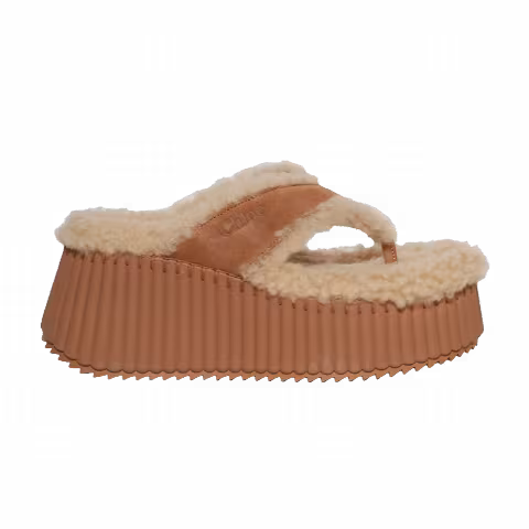 Chloé Wmns Nama Wedge Sandal 'Pottery Brown'
