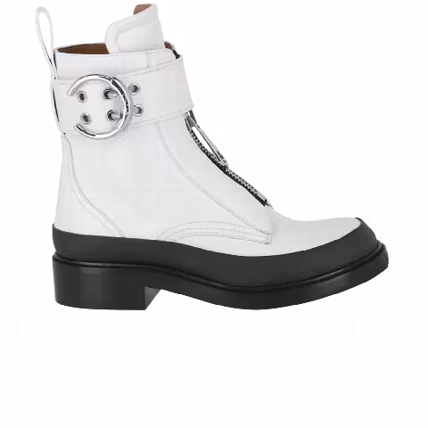 Chloé Chloe Wmns Roy Leather Ankle Boot 'Natural White'