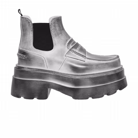 Alexander Wang Wmns Carter Platform Ankle Boot 'Aged White'
