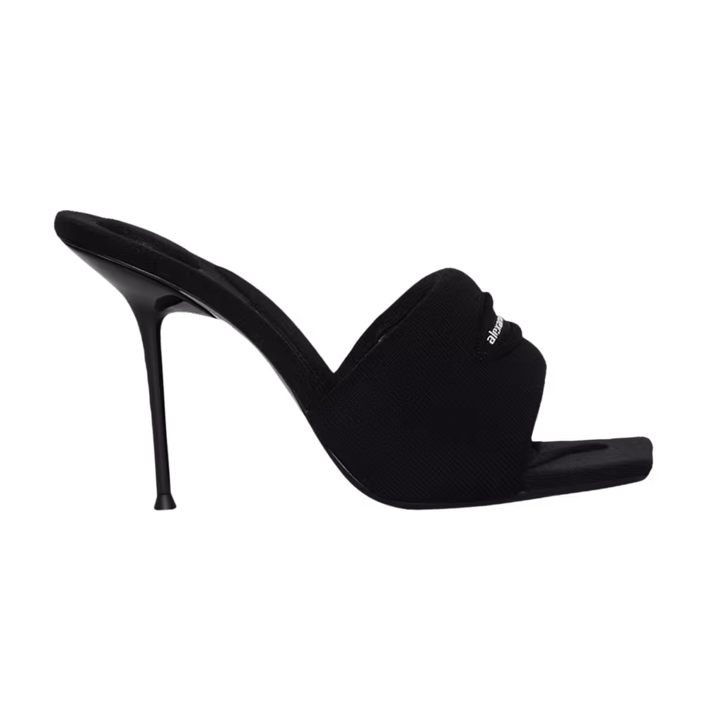 Alexander Wang Women's Julie Slash Knit Mule Sandal Black