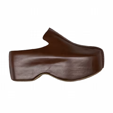 JW Anderson Leather Platform Clog 'Brown'