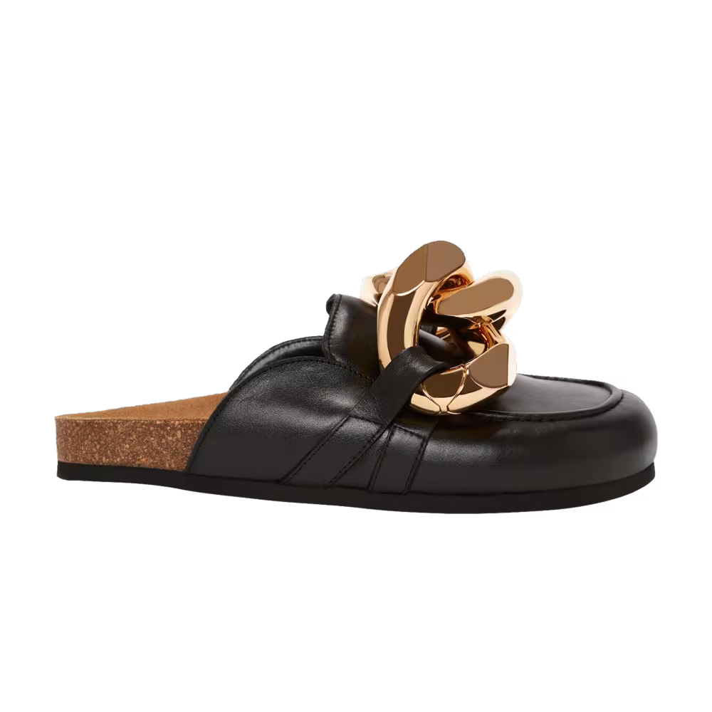 JW Anderson Women's Chain Loafer Mule Black