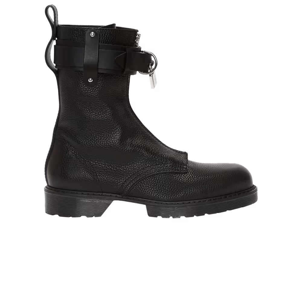 JW Anderson Padlock Combat Boot Black