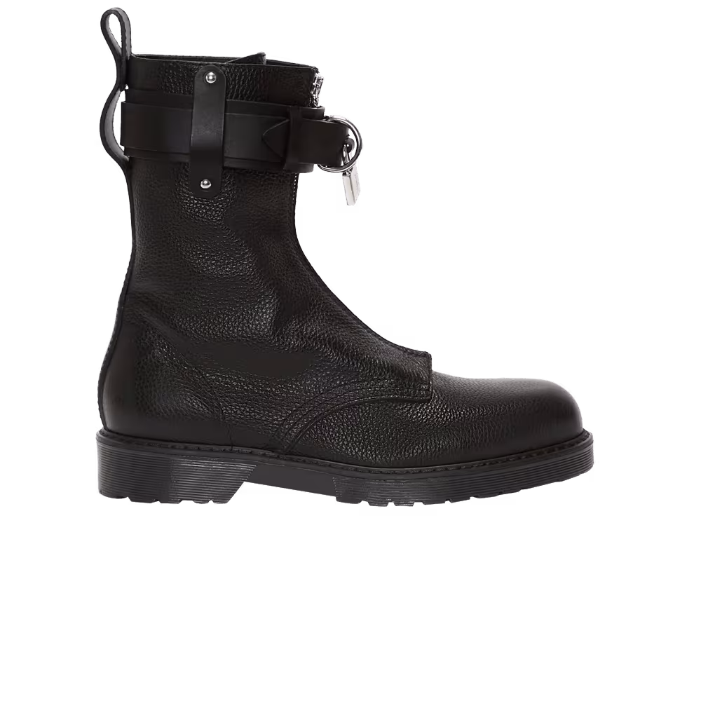 JW Anderson Women's Padlock Combat Boot Black