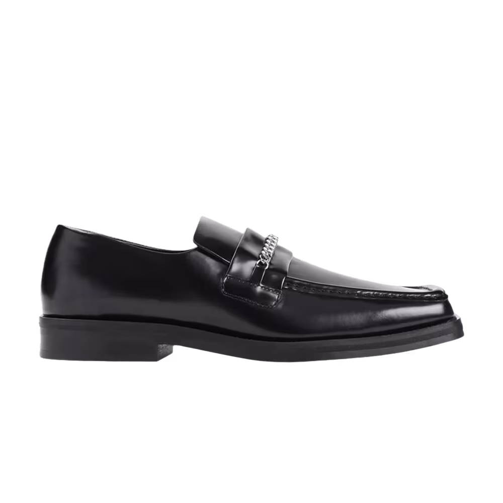 Martine Rose Square Toe Loafer Black