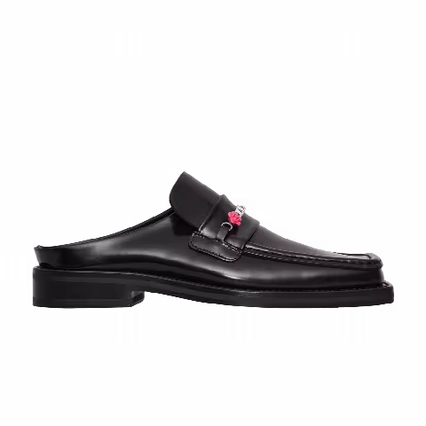Martine Rose Beaded Square Toe Mule 'Black'