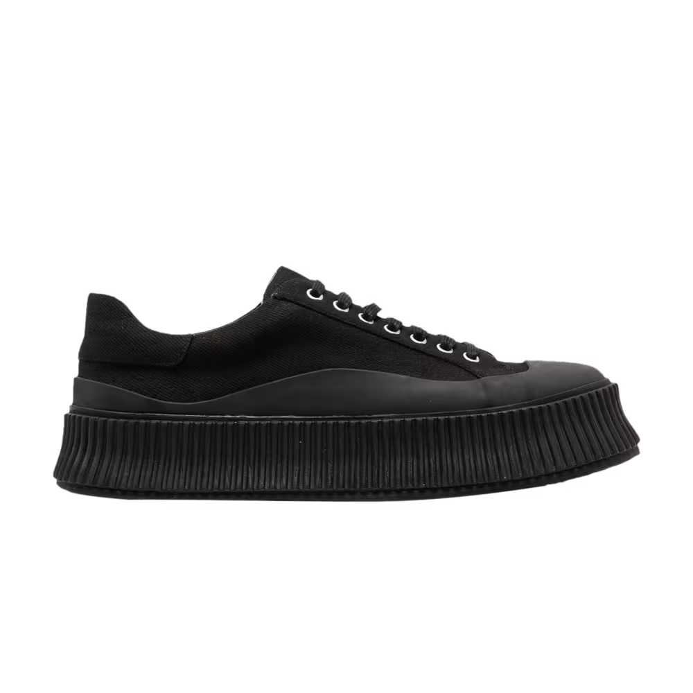 Jil Sander Vulcanized Rubber Sole Sneaker Black