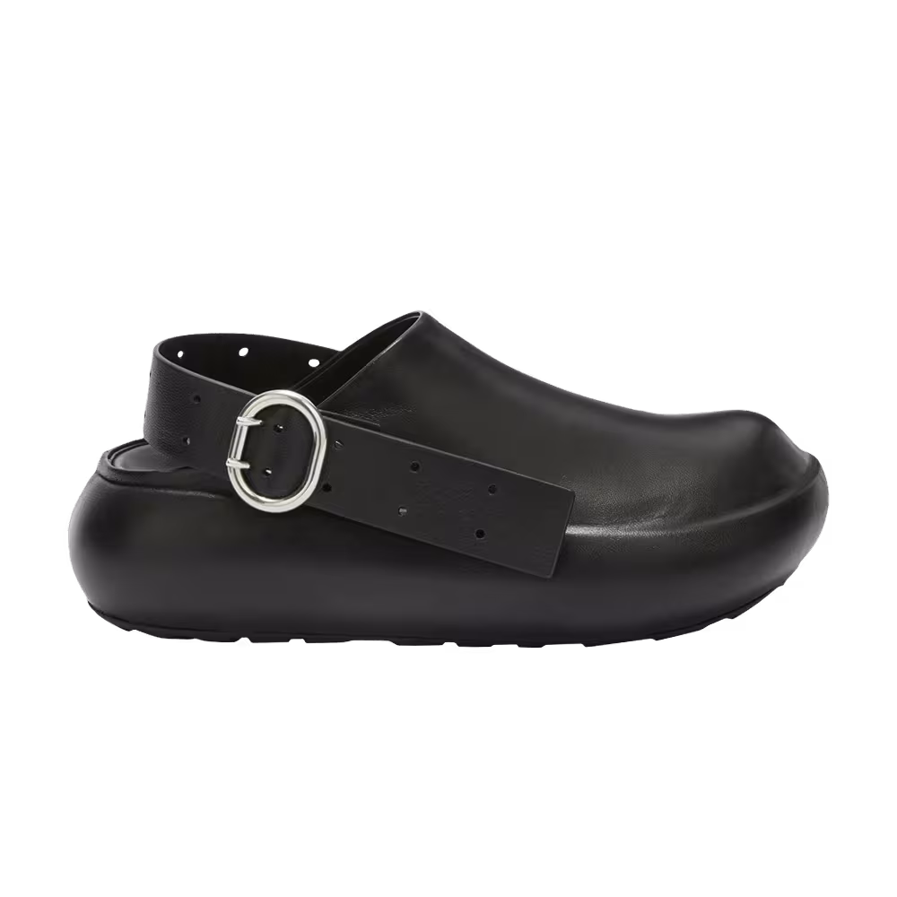 Jil Sander Women's Ankle Strap Clogs Black