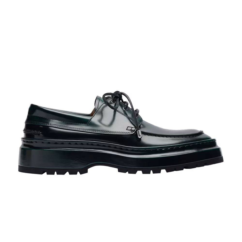 Jacquemus Pavane Boats Dark Green